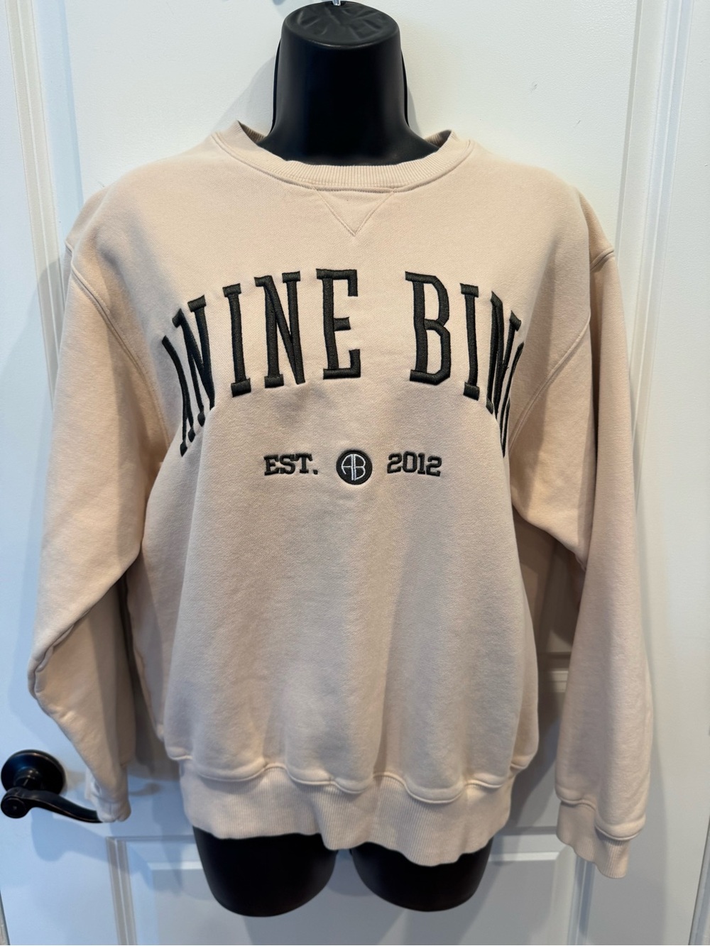Anine Bing Beige Crewneck Sweatshirt